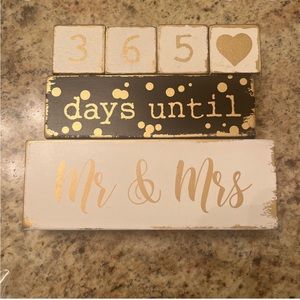 Wedding Blocks Countdown
